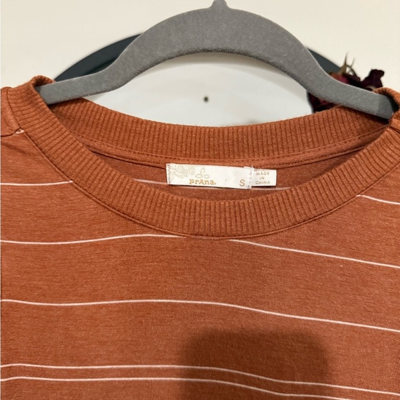 Prana Orange striped Sleeveless Sheath Maxi Dress size small - Picture 4 of 9